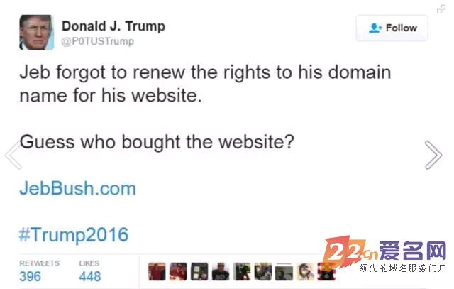 域名竟是特朗普“搞死”对手走向总统宝座的“杀手锏”?!